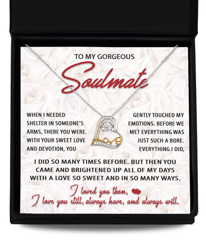 Sweet Love And Devotion - Love Dancing Necklace For Soulmate