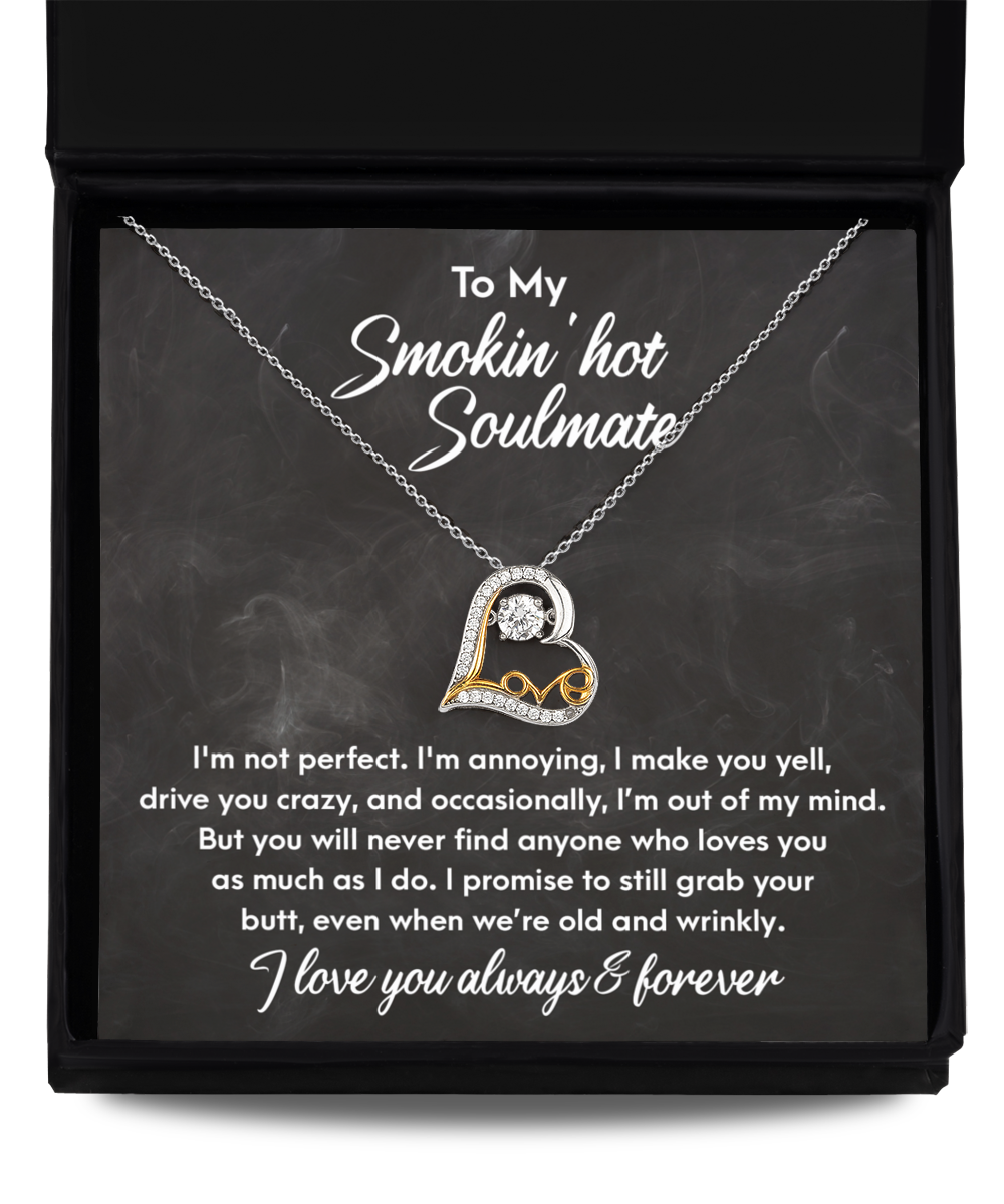 Even When We're Old And Wrinkly - Love Dancing Necklace For Soulmate