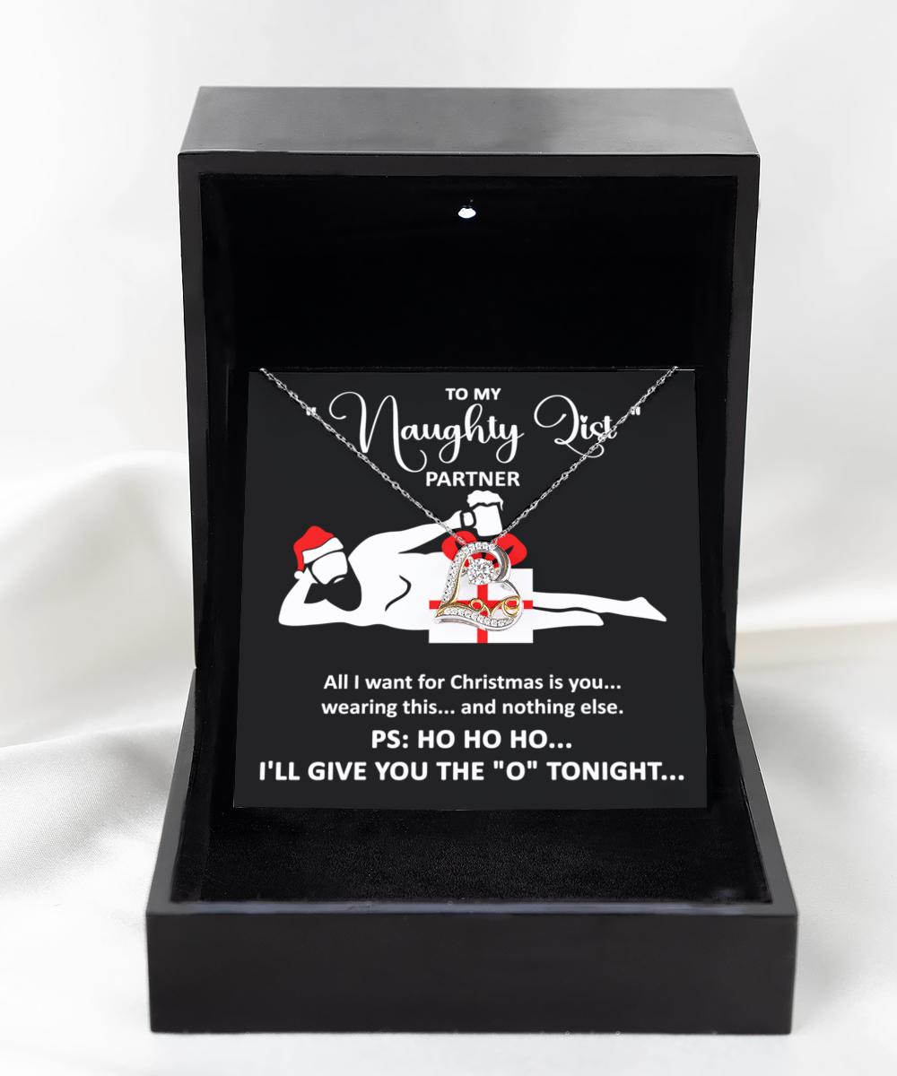 Naughty List Partner - Love Dancing Necklace For Her