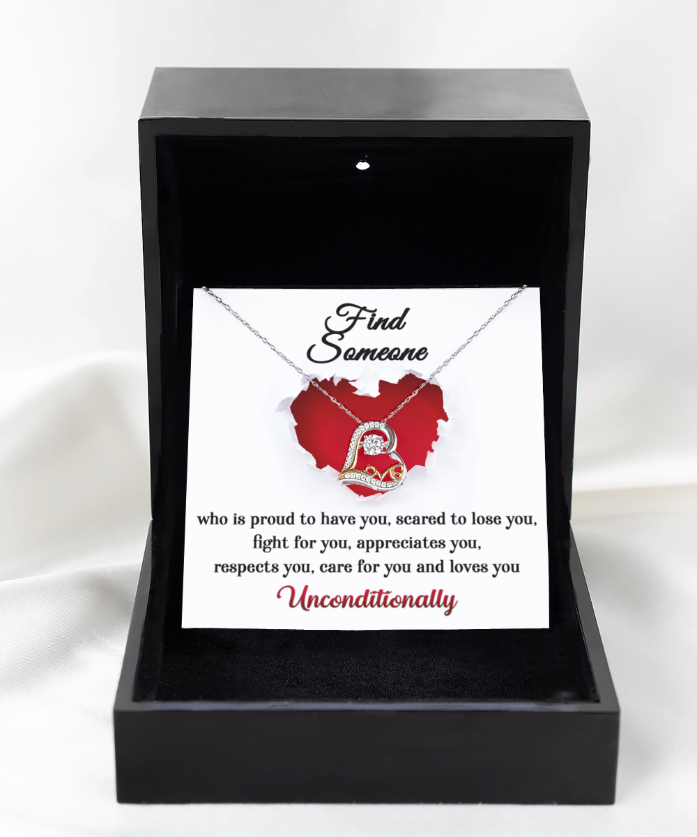 Unconditionally - Love Dancing Necklace For Your Special Someone