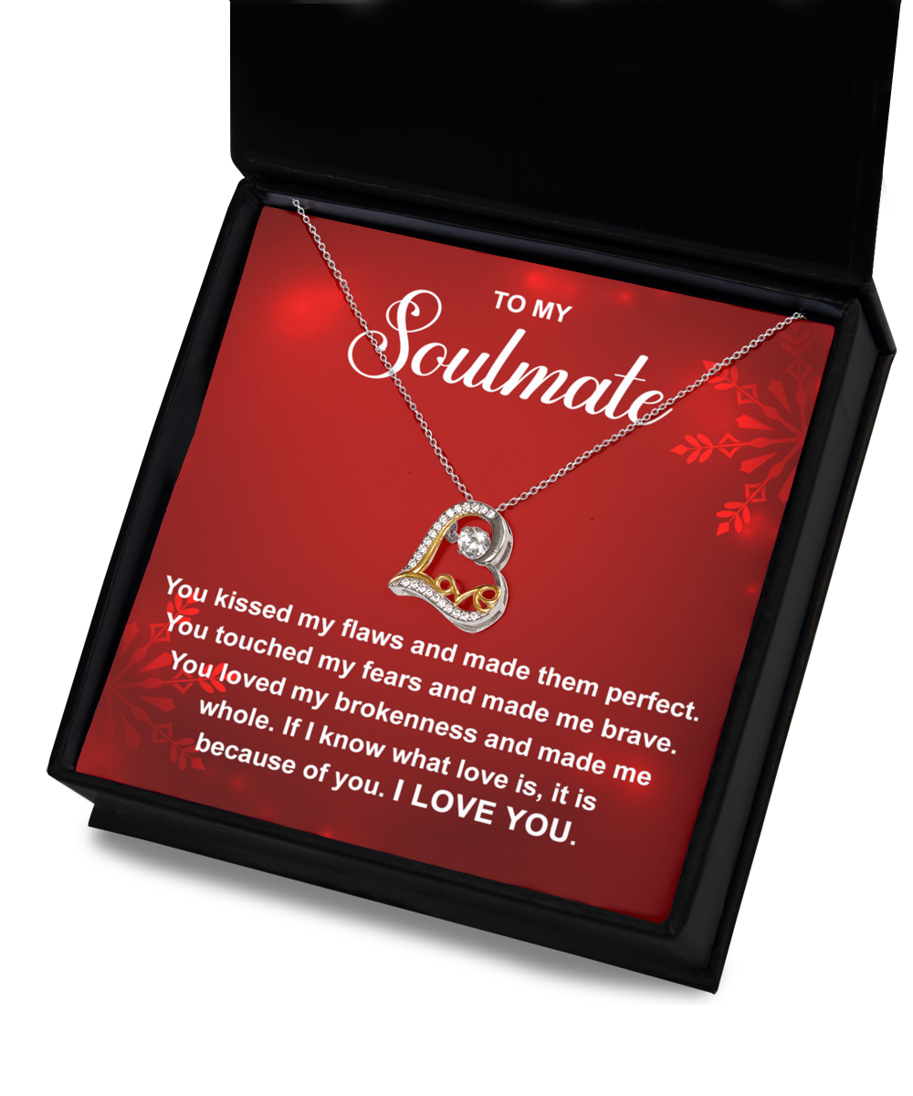Because Of You - Love Dancing Necklace For Soulmate For Christmas