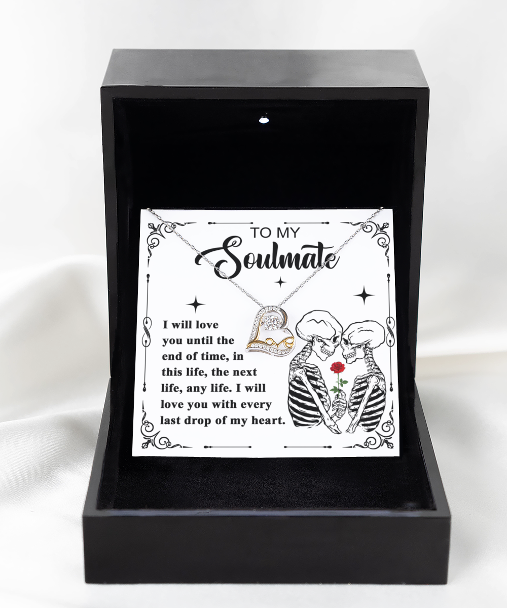 End Of Time - Halloween Love Dancing Necklace For Soulmate