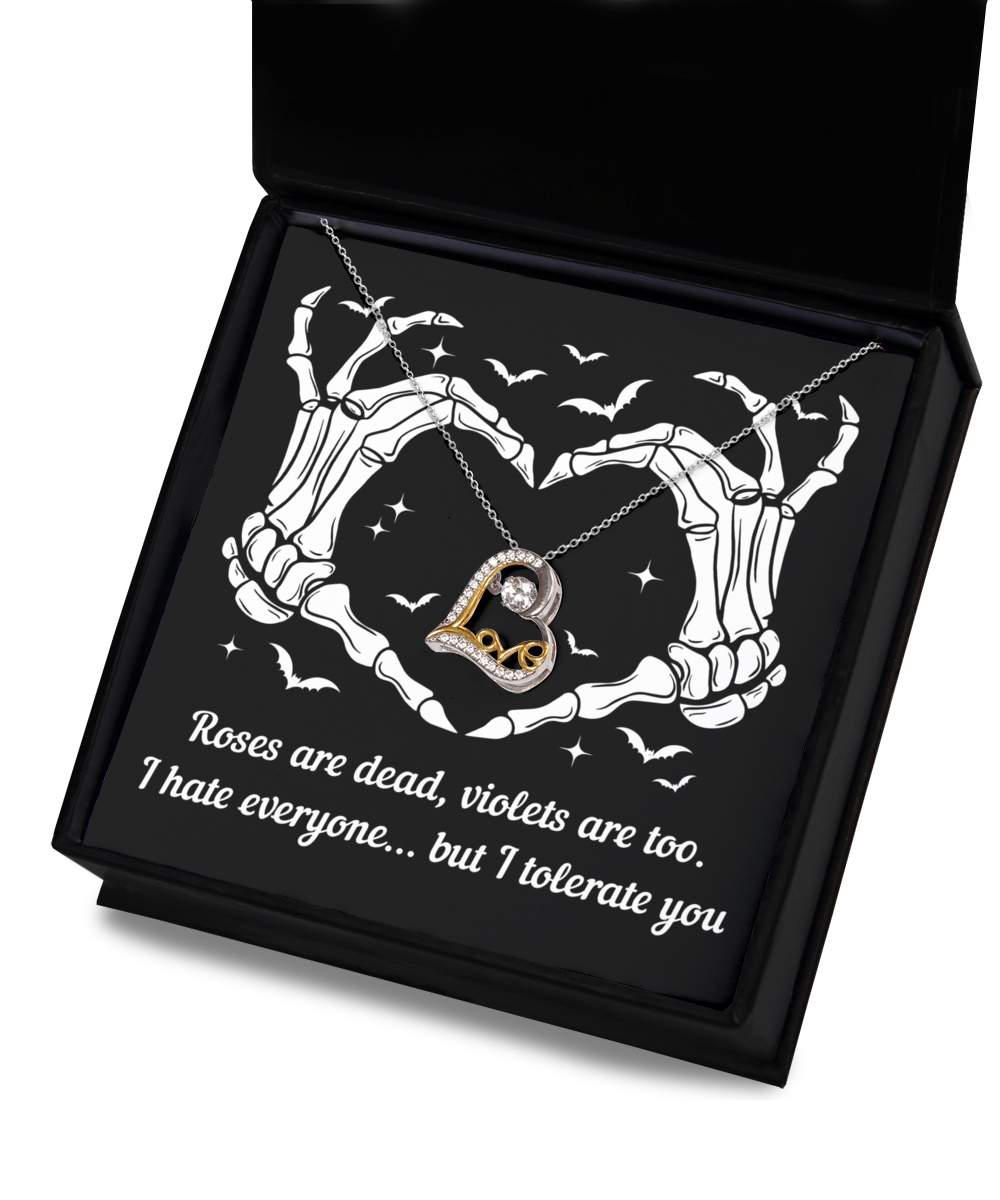 I Tolerate You - Halloween Love Dancing Necklace