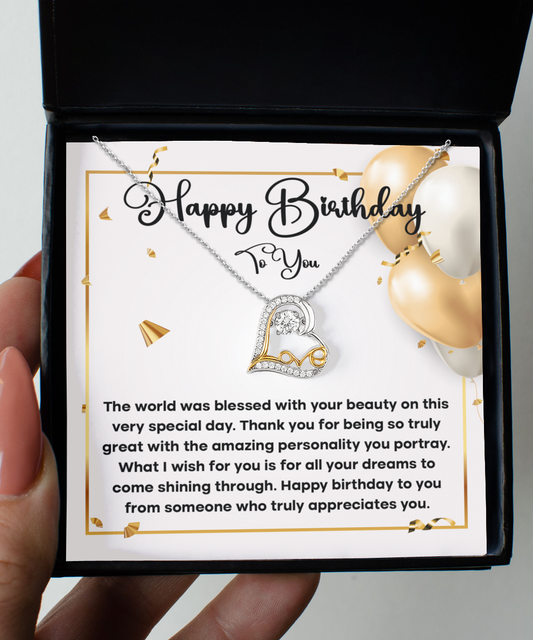 Blessed With Your Beauty - Love Dancing Necklace For Birthday