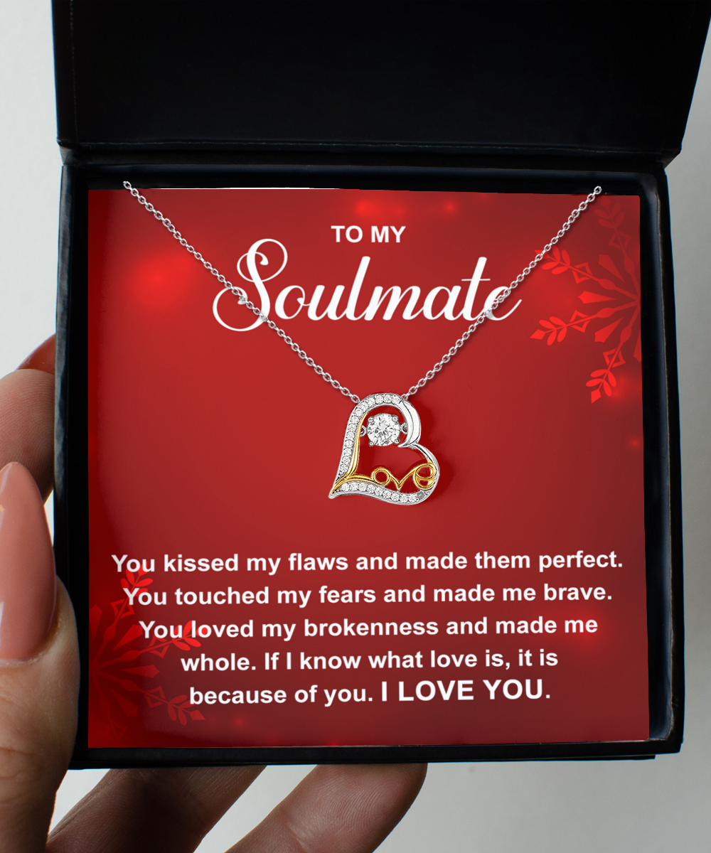 Because Of You - Love Dancing Necklace For Soulmate For Christmas