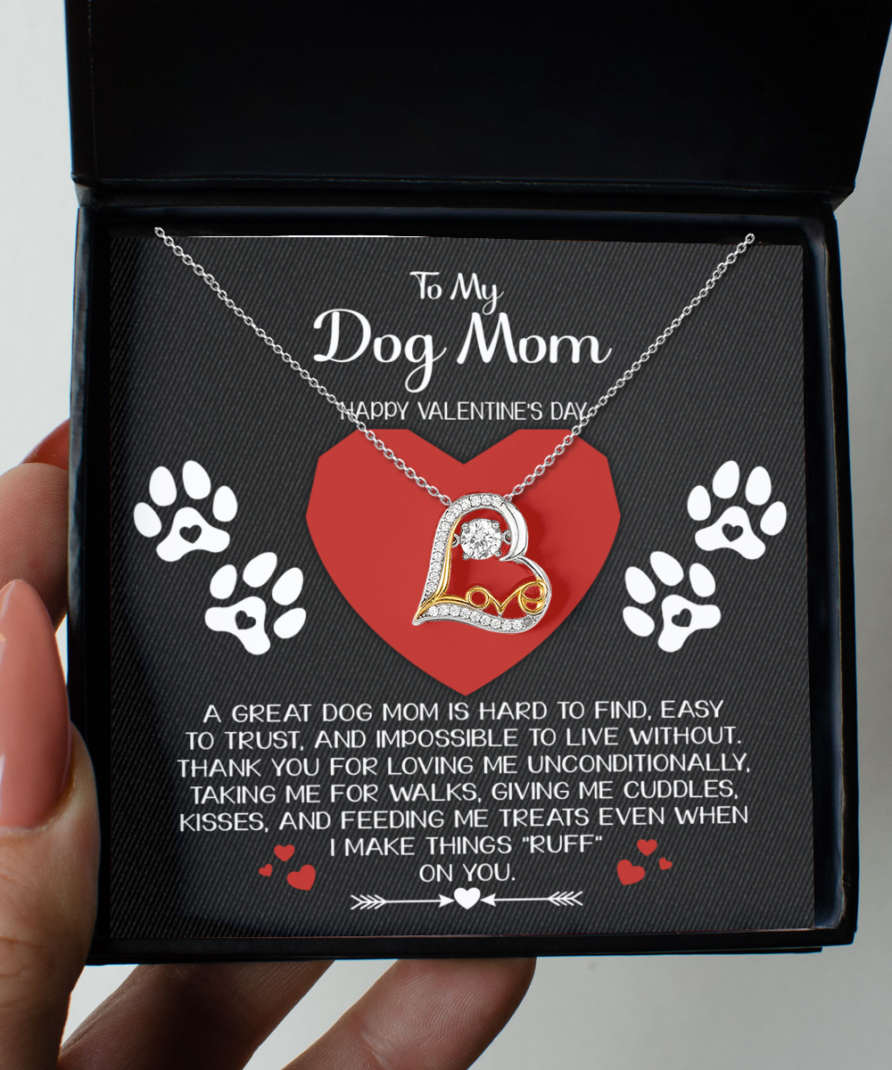 Unconditionally - Love Dancing Necklace For Dog Mom For Valentine's Day