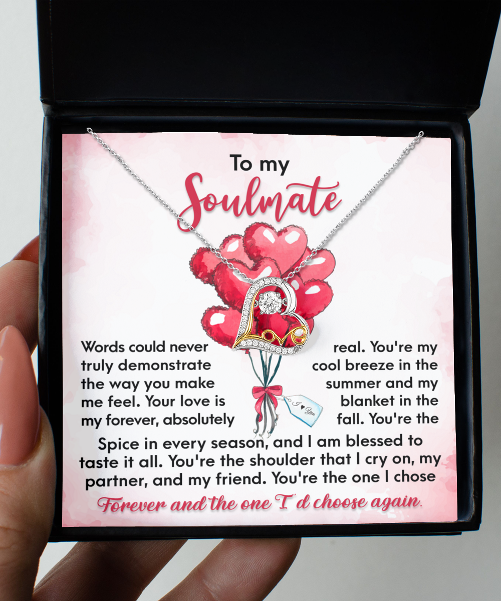 I Chose Forever - Love Dancing Necklace For Soulmate