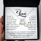 No Matter How Far Apart - Love Dancing Necklace For Her