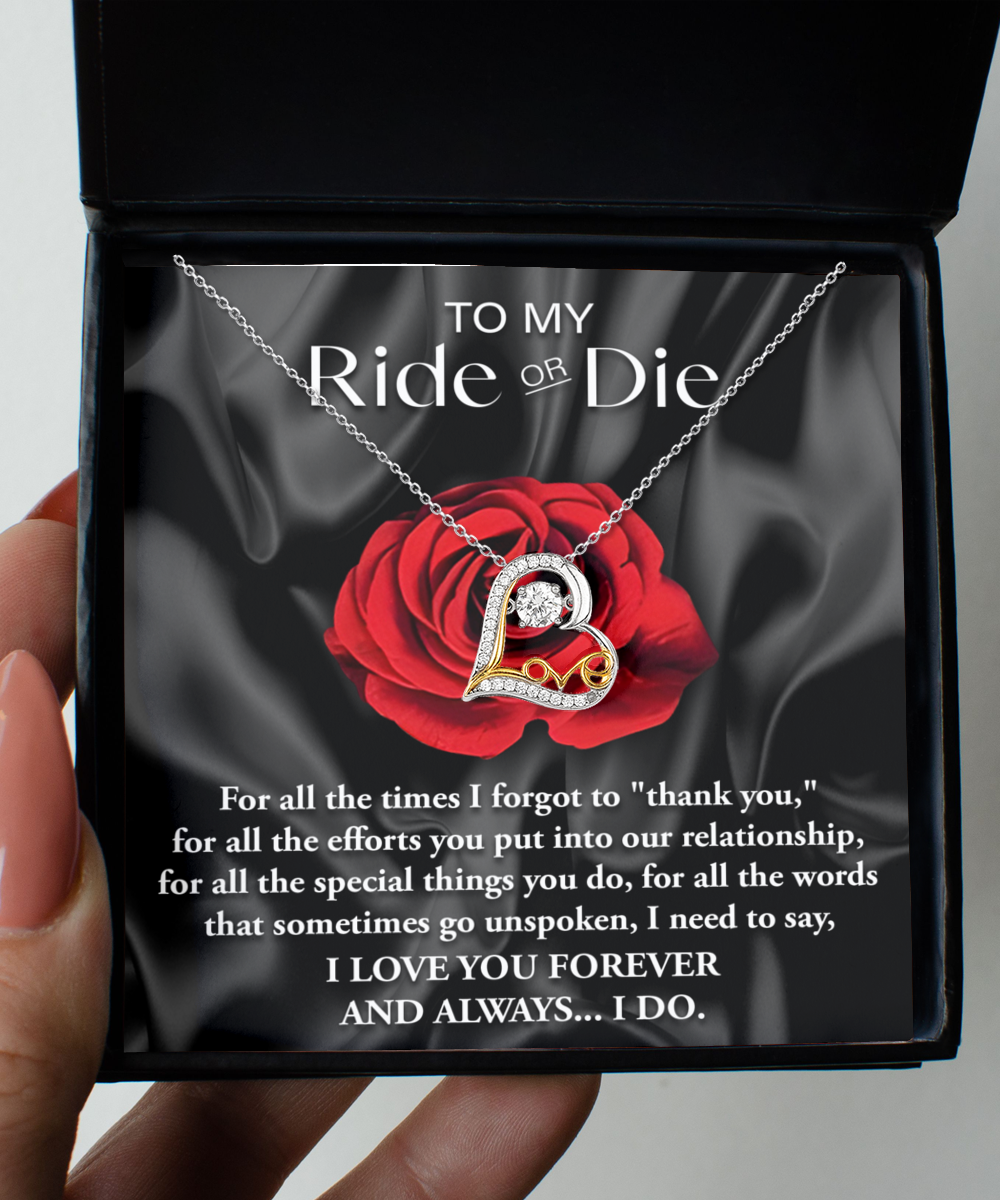 For All The Times - Love Dancing Necklace For My Ride Or Die