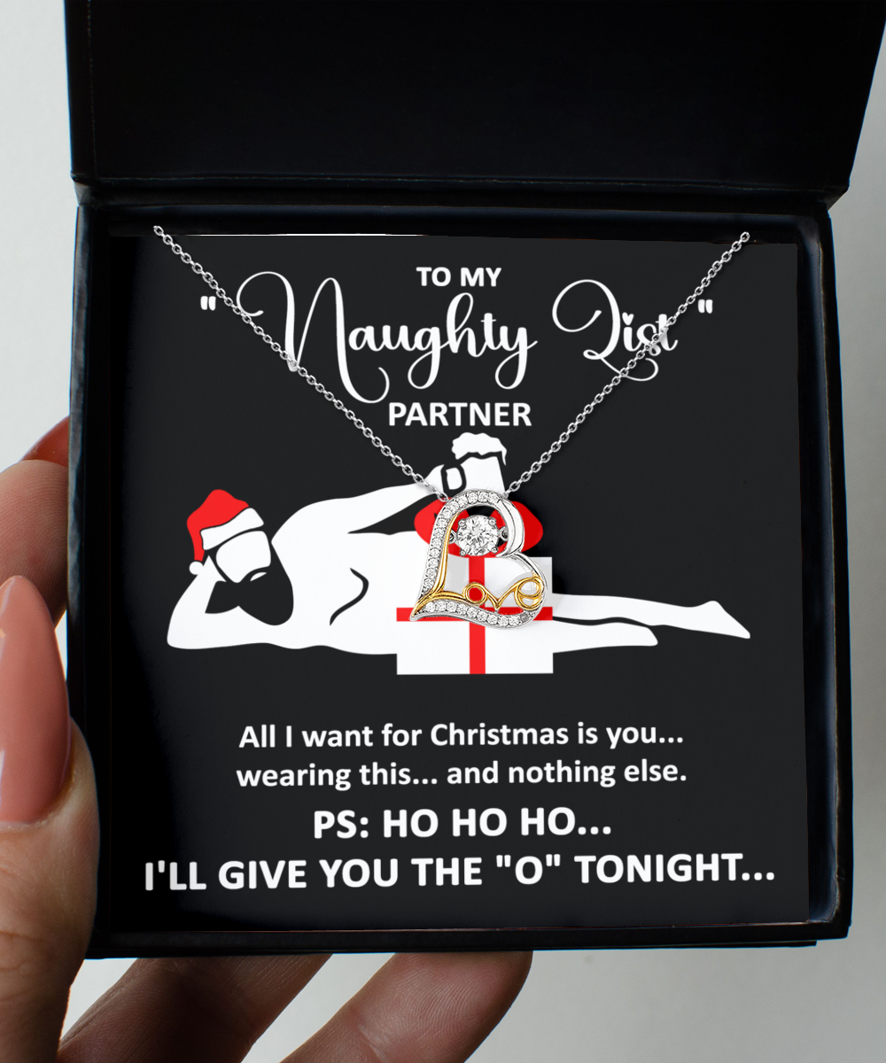 Naughty List Partner - Love Dancing Necklace For Her